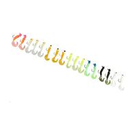 Alomejor Kit de Señuelos de Pesca de 17 Piezas, Cebo Suave de PVC con Gancho de Metal, 155 G, Señuelos de Pesca de un Anzuelo para Agua Dulce, Agua Salada, Lubina, Perca, Pescadores, Fundición y