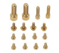 Alomejor Kit de Tornillos para Palanca de Freno de Bicicleta de Montaña, Sujetadores de Aleación de Ti para Palancas XT775, Accesorios Ajustables de Alta Resistencia para Ciclismo (GOLD)