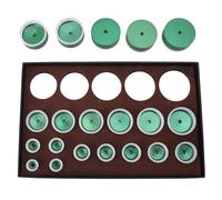 Alomejor Kit de Troqueles de Prensa para Caja Trasera de Reloj, Versátil, 20 Piezas, para Reparación de Relojes, con Diseño Ergonómico para un Agarre Cómodo