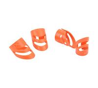 Alomejor Kit Protector de Punta de la Punta del Dedo con los Dedos de Guitar (rojo)