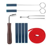 Alomejor Kits de Ajuste de Piano con Llave de Acero Inoxidable de, Mudos de Goma y Horquilla para Sintonizadores de Piano, Personas y Maestros