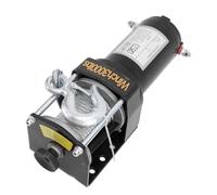 Alomejor Kits de Cabrestante Eléctrico de 12 V, Cabrestante Eléctrico para Remolques de Cobre y Acero de 3000 Libras con Engranaje Planetario de Motor de 1 KW 1501 para Vehículos Todo Terreno