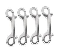 Alomejor L115MM Gancho de presión Broche de presión con grillete Broche de Correa Clips de Buceo de Acero Inoxidable 316 Broche de Perno de Doble Punta