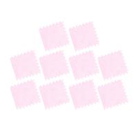 Alomejor La Alfombra de Piso de Espuma Entrelazada de Felpa Evita Resbalones, Azulejos Acogedores para Dormitorio para 10 Piezas, 12,2 X 11,8 Pulgadas (Pink)