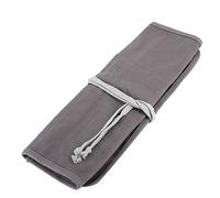 Alomejor La Bolsa Plegable Lavable del Almacenamiento de La Pluma de La Pintura Evita Que Se Rompa La Lona Gris 15"x15"x0.4"