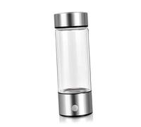 Alomejor La Botella para Hacer Agua con Hidrógeno Promueve el Metabolismo y La Generación Rápida para un Estilo de Vida Saludable, 420 Ml, Plateado