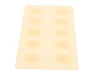 Alomejor Labios de Silicona 3D para Práctica de Maquillaje, Piel Reutilizable Fácil de Limpiar para Principiantes y Profesionales, 3 Hojas