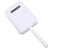 Alomejor Lámpara de Extensión de Cabello UV Recargable, Batería Liviana de 5000 MAh, Lámpara de Curado con Pegamento UV, 6 Cuentas LED, Luz de Curado LED de Mano para Extensión de Cabello (WHITE)