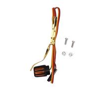 Alomejor Lámpara intermitente giratoria para coche RC, modo de control CH3, mini faro giratorio con receptor remoto para vehículos RC de construcción y emergencia, voltaje de trabajo de 4.8-6 V