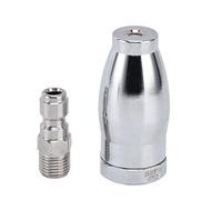 Alomejor Lavadora de Alta Presión Boquilla Turbo Giratoria de 3600 PSI Boquilla de Acero Inoxidable Duradera para una Limpieza Rápida Adecuada para la Mayoría de las Varillas o Boquillas de Lavadora