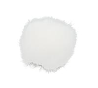 Alomejor Lavalier Wind Muff - Funda para Micrófono Peluda, Suave y Ligera para Grabación en Exteriores, Piel Artificial de Apertura de 0,5 Cm, 1 Pieza (WHITE)