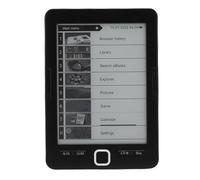 Alomejor Lector de Libros Electrónicos Portátil Pantalla de Tinta Ligera de 6 Pulgadas Capacidad de 8 GB Ideal para Viajes y Relajación