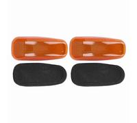 Alomejor Lente de Luz de Señal de Giro de 2 Piezas, Reemplazo de ABS, Resistencia a Altas Temperaturas para 2500 3500 2003-2006 (YELLOW)