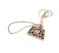 Alomejor Leopard Bag Keychain, Durable Zinc Alloy Design
