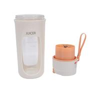 Alomejor Licuadora Portátil, Vaso Exprimidor de Alta Velocidad de 340 Ml, 22000 RPM, con 10 Cortadores de Acero Inoxidable y Batería de 3000 MAh, para Batidos y Jugos Frescos