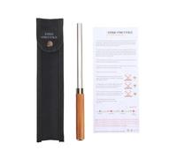 Alomejor Lima de Coronación para Trastes de Guitarra, Herramienta de Cuerda con Grip de Diamante de 3 Ranuras y de Madera, para Mantenimiento, Nivelación, Formado y Pulido de Trastes de