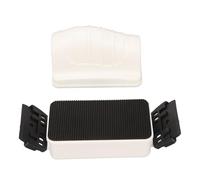 Alomejor Limpiador Magnético para Pecera, Raspador de Doble Hoja, Herramienta de Limpieza de Algas con Imán Fuerte, Ergonómico, Cepillo de Vidrio para Acuario para Tanques de hasta 15,7