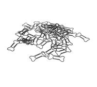 Alomejor Lindos Clips de Papel con Forma de Hueso de Perro, 45 Marcadores Portátiles para Clasificación de Documentos, Material Metálico