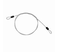 Alomejor Línea de Bloqueo de Alambre de Acero, Alambre de Acero Interno con Plástico Externo, Cable de Seguridad de Doble Bucle de 100 Cm para Bicicletas, Scooters y Más (SILVER)