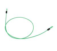 Alomejor Línea de Bloqueo de Alambre de Acero, Alambre de Acero Interno con Plástico Externo, Cable de Seguridad de Doble Bucle de 100 Cm para Bicicletas, Scooters y Más (GREEN)