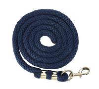 Alomejor Línea de Estocada para Caballos de 2 M, Cuerda Resistente de PP y Acero Inoxidable con Agarre Antideslizante, para Manejo Al Caminar y Entrenamiento de Caballos (Marino)