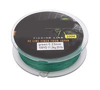 Alomejor Línea de Pesca Multicolor de 100 M, Cuerpo de Hilo Liso con Buena Entrada de Agua para Pesca en Estanques y Mar (Verde 2.0)