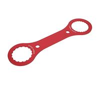Alomejor Llave BB de Bicicleta, 44 mm 46 mm 16 24 Llave de Soporte Inferior de Muesca Herramienta de eliminación de instalación de BB(Rojo)