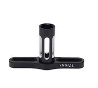 Alomejor Llave de Manga de Tuercas Hexagonales de 17 Mm, Herramienta con en T de Aleación de Aluminio para Automóviles RC 1/10 1/8, con Resistencia a la Corrosión y Alta Resistencia