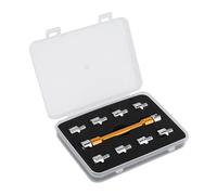 Alomejor Llave de Radios, Herramienta de Llave CNC de Aluminio para Ruedas de Motocicleta con Múltiples Puntas, Ideal para Reparación de Motos de Cross y Supermotos (B (oro))