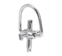 Alomejor Llave de Tapa de Bloqueo, Herramienta Ligera de Diseño Multifunción Universal para Técnicos de HVAC, Material Metálico, 1 Unidad