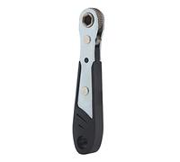 Alomejor Llave de Trinquete Compacta, Herramienta Manual con Casquillo Hexagonal de 1/4 Pulgadas para Reparación de Motocicletas, Cromada, Resistente a la Oxidación, 4,33 Pulgadas