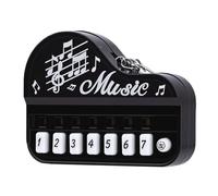 Alomejor Llavero de Micro Piano, Material ABS, Instrumento de Teclado Portátil con Luces LED para Principiantes y Músicos, Perfecto para Viajes y Decoración
