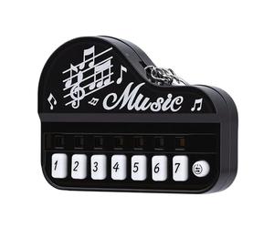 Alomejor Llavero de Micro Piano, Material ABS, Instrumento de Teclado Portátil con Luces LED para Principiantes y Músicos, Perfecto para Viajes y Decoración