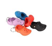 Alomejor Llaveros de Zapatillas de Silicona, Lindo Mini Llavero de Zapato para Bolso, Mochila, 5 uds., Rojo, Violeta, Lago, Azul, Negro, Naranja para Mochila Escolar