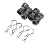 Alomejor Localizador de Orificios de Columna de Montaje de Carcasa de Cuerpo RC, Localizador de Orificios de Cuerpo RC de Metal 4 Piezas Diseño Magnético de Aleación de Aluminio Fácil Marcado Ajuste