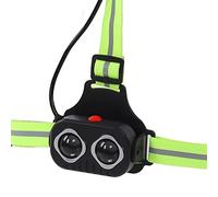 Alomejor Luz de Pecho Recargable, Cuentas de Lámpara LED Brillantes con Banda Elástica Ajustable y Carga USB, para Ciclismo, Correr, Acampar, Montañismo