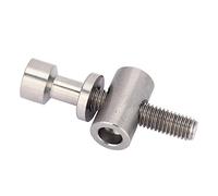 Alomejor M5x30 / 35 / 40mm Tornillos de Titanio para Bicicleta Tija de sillín de Bicicleta Tija de sillín Perno Fijo Tornillo de Cabeza Redonda para Tubo de Asiento de Bicicleta(Titanium M5x30)