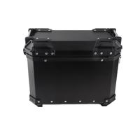 Alomejor Maleta Lateral Universal para Motocicleta de 35 L, Caja Lateral Dura de Aleación de Aluminio con Soporte de Montaje con Bloqueo de Seguridad, Resistente Al Agua y Al Polvo para Viajeros Que