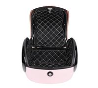 Alomejor Maleta para Motocicleta ABS Maleta Trasera Impermeable para Motocicleta Caja de Maletero Portátil de 32 L con Forro de PU Extraíble Respaldo con Tiras Reflectantes para Conductores con (PINK)