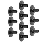 Alomejor Mangas de Platillo de Batería Resistentes Al Impacto 10 Piezas de Plástico Negro para Accesorios para Kit de Batería
