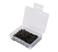 Alomejor Manguitos de Crimpado para Pesca, Conectores de Cobre con Baño de Níquel Negro, 300 Unidades para Uso Universal