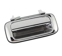 Alomejor Manija de Puerta Exterior, Repuesto de Acero Inoxidable Cromado para Serie 80 y LX450, Agarre Suave y Fácil Instalación para Mejorar la Estética del Vehículo (Trasero izquierdo: