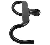 Alomejor Manillar de Bicicleta, Manillar Doblado de Ciclismo de Carretera Integrado de Fibra de Carbono con Vástago de 420 Mm de Ancho y 90 Mm de Elevación para Bicicletas de Montaña y de Carretera