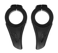 Alomejor Manillar de Descanso para Bicicleta, Diseño Ergonómico para Aliviar la Fatiga de la Muñeca para Bicicleta de Montaña, Plegable, Vehículo Recreativo (BLACK)