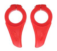 Alomejor Manillar de Descanso para Bicicleta, Diseño Ergonómico para Aliviar la Fatiga de la Muñeca para Bicicleta de Montaña, Plegable, Vehículo Recreativo (rojo)