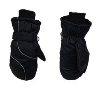 Alomejor Manoplas de esquí para Niños, de Invierno Cálidos de Nailon Impermeables con Forro de Terciopelo Suave, Puño Largo Elástico y Muñeca con Gancho, 20 Cm para Niñas y Niños de 4 a 9 Años para