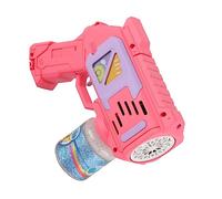 Alomejor Máquina de Burbujas, Máquina Automática de Burbujas a Prueba de Fugas de 10 Agujeros con Luces LED, para Niños Fiestas Al Aire Libre Jardín (Pink)