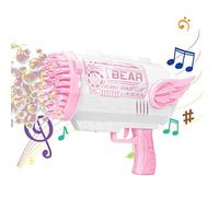 Alomejor Máquina de Burbujas, Soplador de Burbujas Eléctricas Portátiles para Fiestas Al Aire Libre en Interiores, Favores de Fiesta, Actividades Al Aire Libre (Pink)