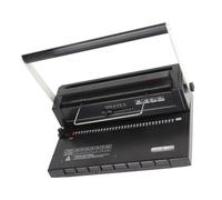 Alomejor Máquina de Encuadernación en Espiral Profesional, Encuadernación de 120 Hojas, Accesorio de Paso 3:1, Amplia Gama de Uso para Tiendas Gráficas y Escuelas