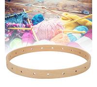 Alomejor Máquina de Tejer de Madera Telar Hecho a Mano para Colgar en la Pared para Decoración del Hogar Aficionados a la Artesanía Herramienta de Tejer Redonda de 21 Cm para Entusiastas del Bricolaje